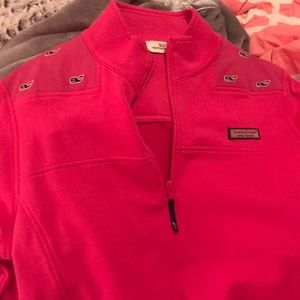 NWOT VINEYARD VINES HOT PINK SHEP SHIRT